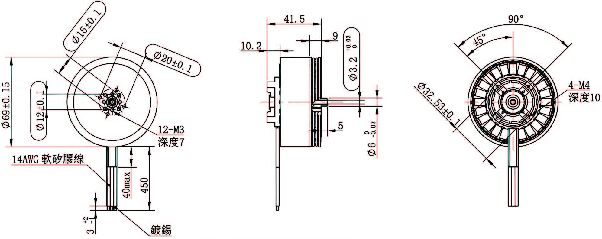 BLDC Motors progin 6218 f bldc drone motor drawing